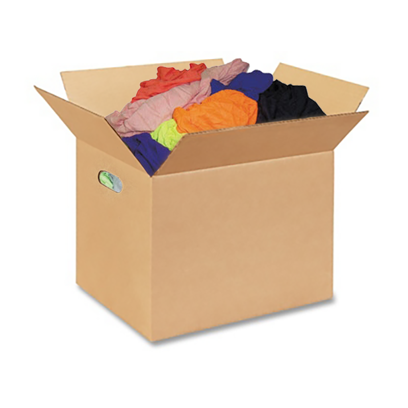 Colored Polo Knit Wiper Rags - 50lb Box