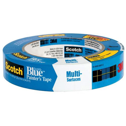 3M 2090 Blue Painters Tape - Long Mask - 1" - Case of 24 - Click Image to Close