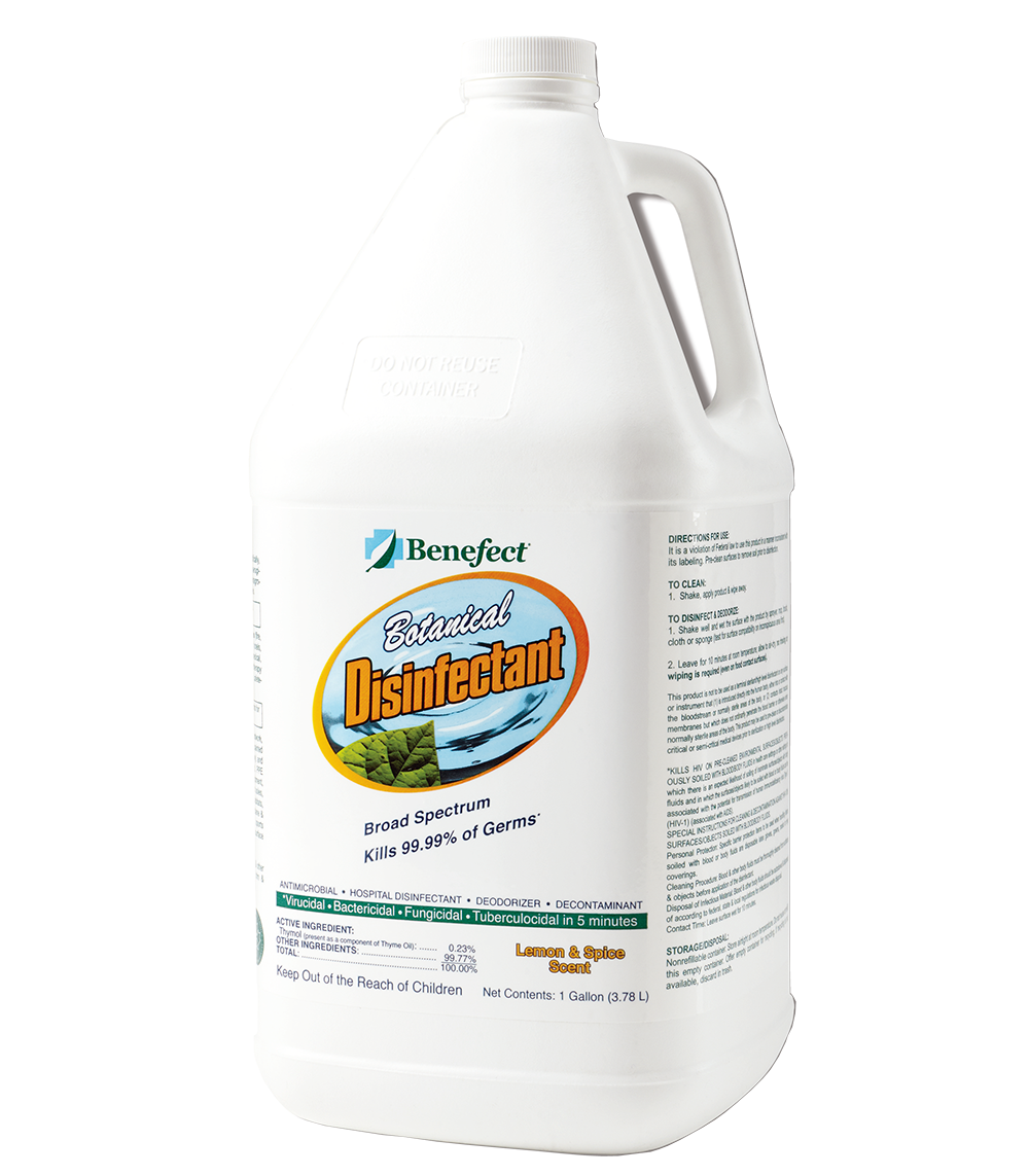 Benefect Botanical Disinfectant, Kills 99.99% of Germs, 1 Gallon