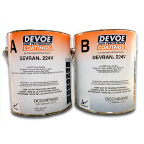Devoe Devran 224V - Colored Epoxy Paint Solvent Based - 400 sq/ft - BEIGE - Click Image to Close