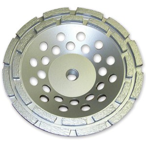 Diamond Turbo Cup Wheel - Double Row - 24 Segment - 7" - Click Image to Close