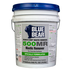 Blue Bear 500MR Mastic Remover - Adhesive Stripper - Bean e doo - 5 Gallons - Click Image to Close