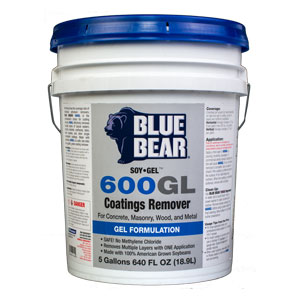 Blue Bear 600GL Soy Gel Paint Remover - 5 Gallon - Click Image to Close