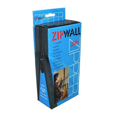ZipWall - Heavy Duty Door Zippers w/ Knife - Dust Barrier - Click Image to Close