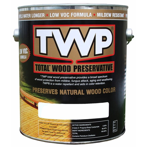 TWP® Wood Preservative Oil Stain, 1500 Series, 1 Gallon, Semi Transparent Colors - 1502 Redwood