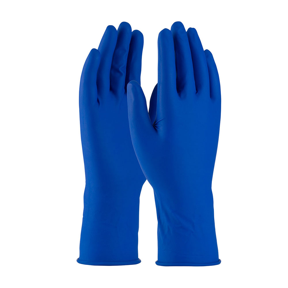 West Chester High Risk Disposable Latex 8Mil Blue Gloves, Powder Free, 50/box, 2550 - Large