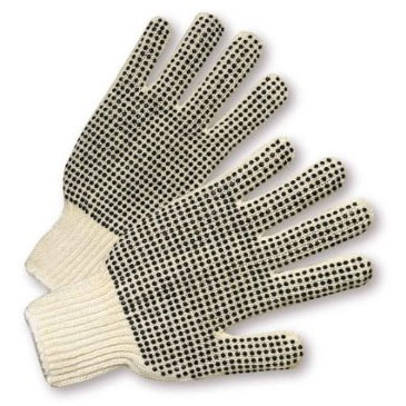 West Chester String Knit Gloves W/PVC Dots 708SKBS (dozen)