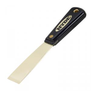 Hyde 1-1/4" Putty Knife Stiff Brass #02080 - Click Image to Close