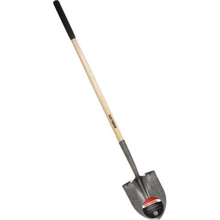 True Temper 163033800 Shovel Round Point Long Handle w/Large Turned Step - Click Image to Close