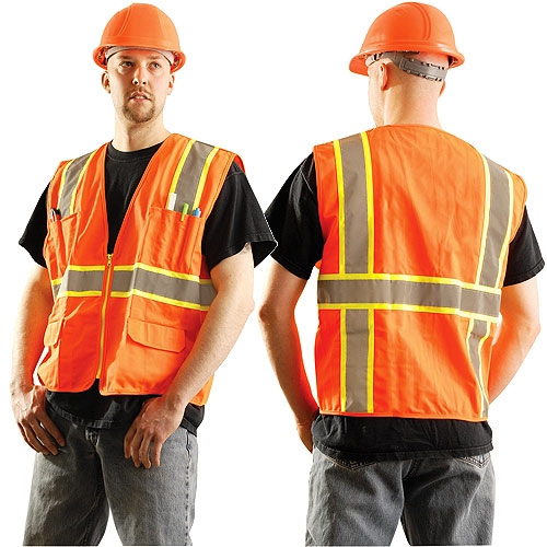 Occunomix Hi-Viz Orange Class 2 Vest - 3XL - Click Image to Close