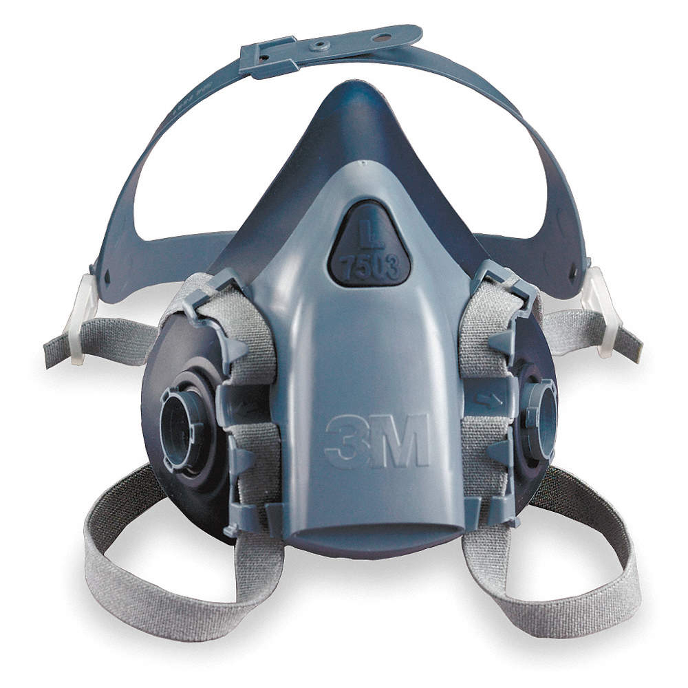 3M Reusable Half Mask Respirator with CoolFlow Valves, Large, 7503