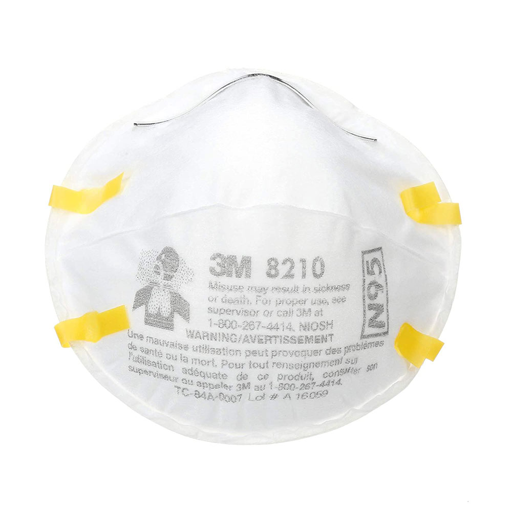 3M 8210 N95 Particulate Respirator - Disposable Dust Mask - Box of 20