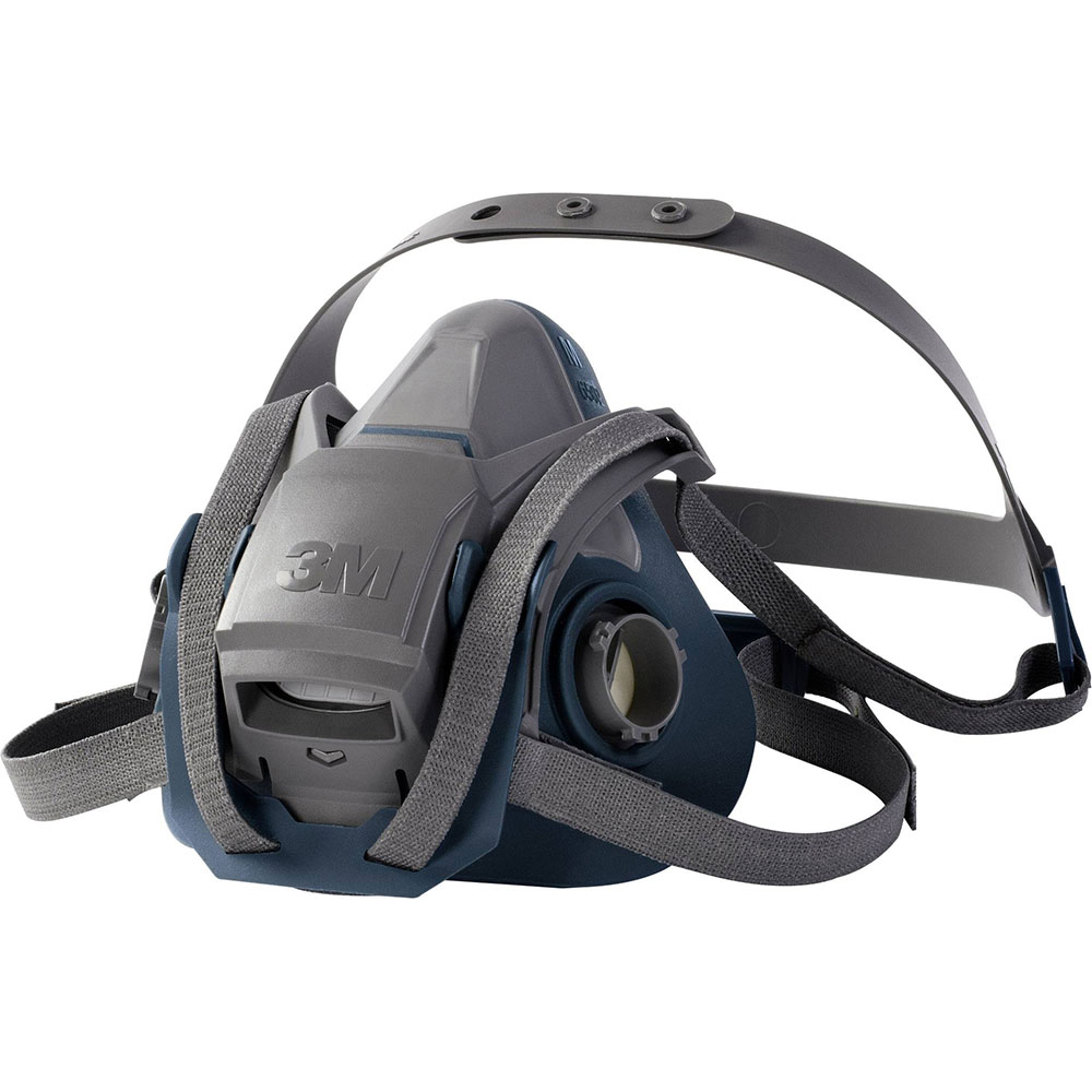 3M 6502 Rugged Comfort Half Facepiece Respirator Mask, Medium - Case of 10 Masks