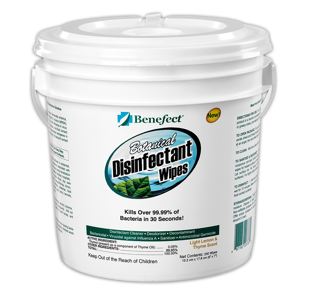 Benefect Botanical Disinfectant Wipes, 250 ct, 20376 - Each - Click Image to Close