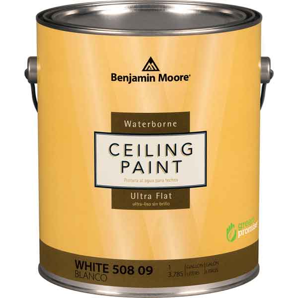 Benjamin Moore Waterborne Ceiling Paint, Ultra Flat, White, 1 Gallon - Click Image to Close