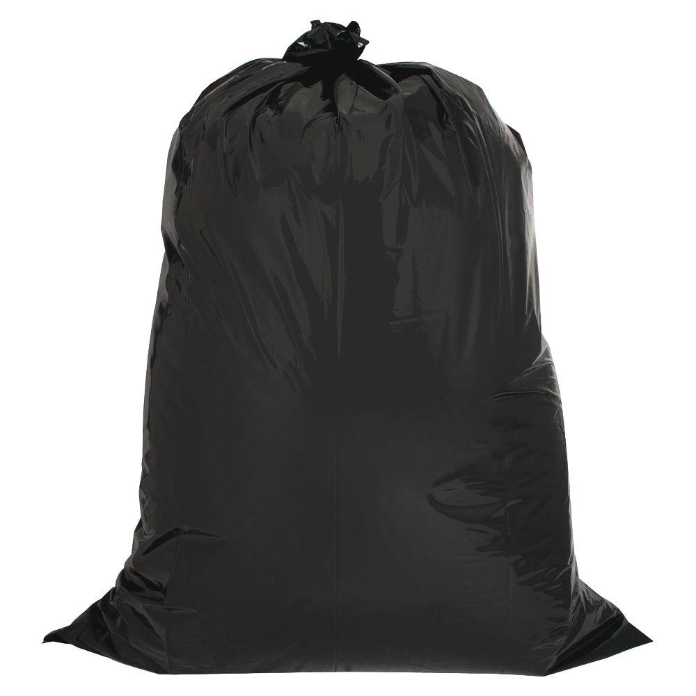 33 in. W x 48 in. H. 42 Gal. 3 mil Black Contractor Bags (50-Count)