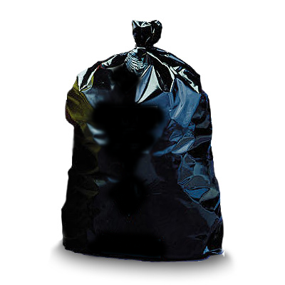 Asbestos Disposal Bags - 3.5 Mil 33" x 50" Black Non-Printed - Click Image to Close