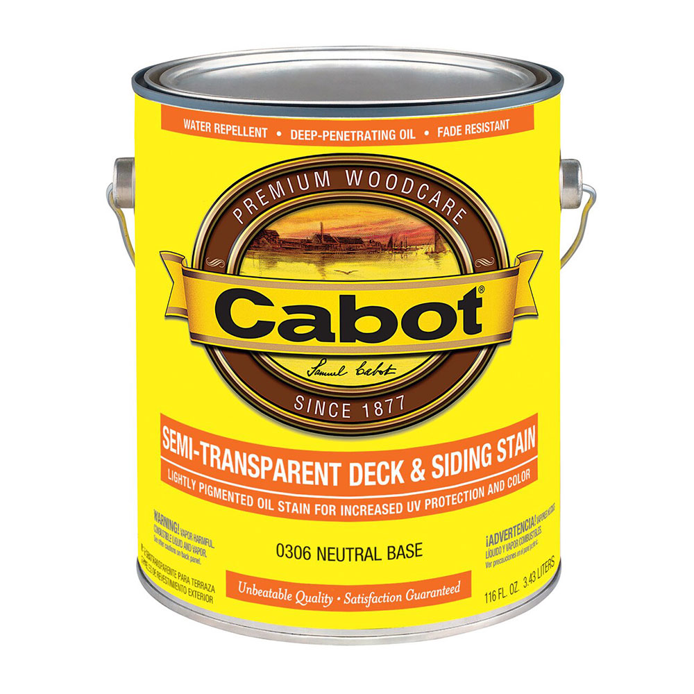 Cabot 0300 - Exterior Wood Stain - Semi Transparent Colors, 1 Gallon