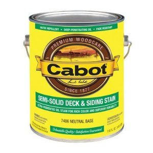 Cabot 1400 Semi Solid Deck Stain - Exterior Wood Finish, 1 Quart - Deep Base Color Selection