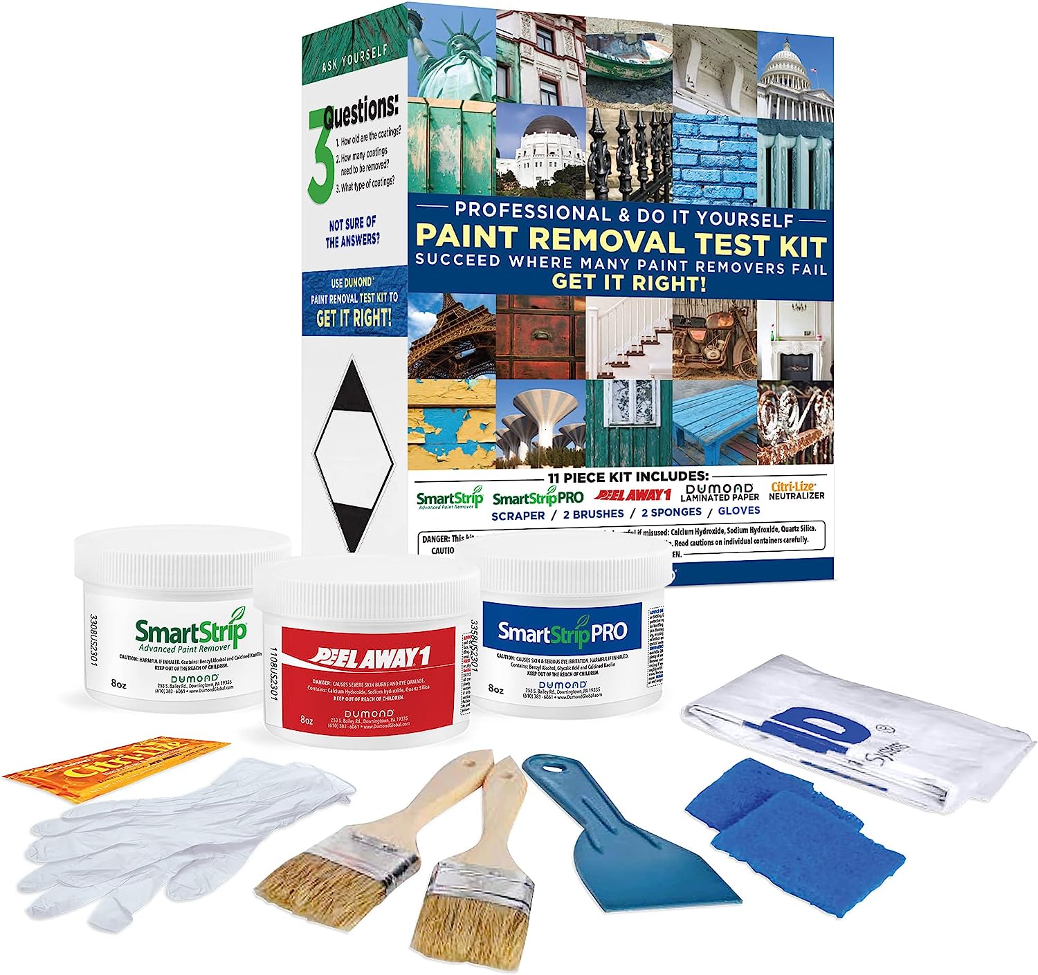 Dumond Complete Paint Removal Test Kit - Find the Right Paint Remover for Your Project