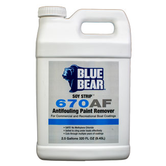 Blue Bear 670AF Antifouling Paint Remover (Soy Strip) - 2.5 gallon
