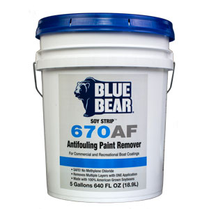 Blue Bear 670AF Antifouling Paint Remover - Soy Strip - 5 Gallon - Click Image to Close