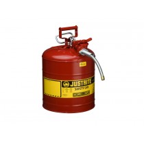 Justrite Safety Can Type II Steel 5 Gallon Red 7250120 - Click Image to Close