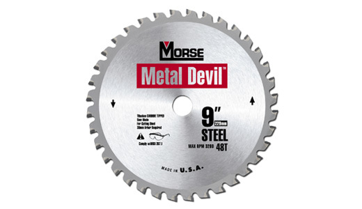 M.K. Morse Metal Devil 7-1/4" 48 Tooth Circular Saw Blade, 101356, CSM72548NCS - Click Image to Close