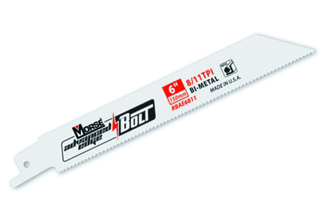 M.K. Morse Bolt Recip Blade 6" Metal Cutting 15/21 TPI Bi-Metal 5/Card, RBAE6501521T05