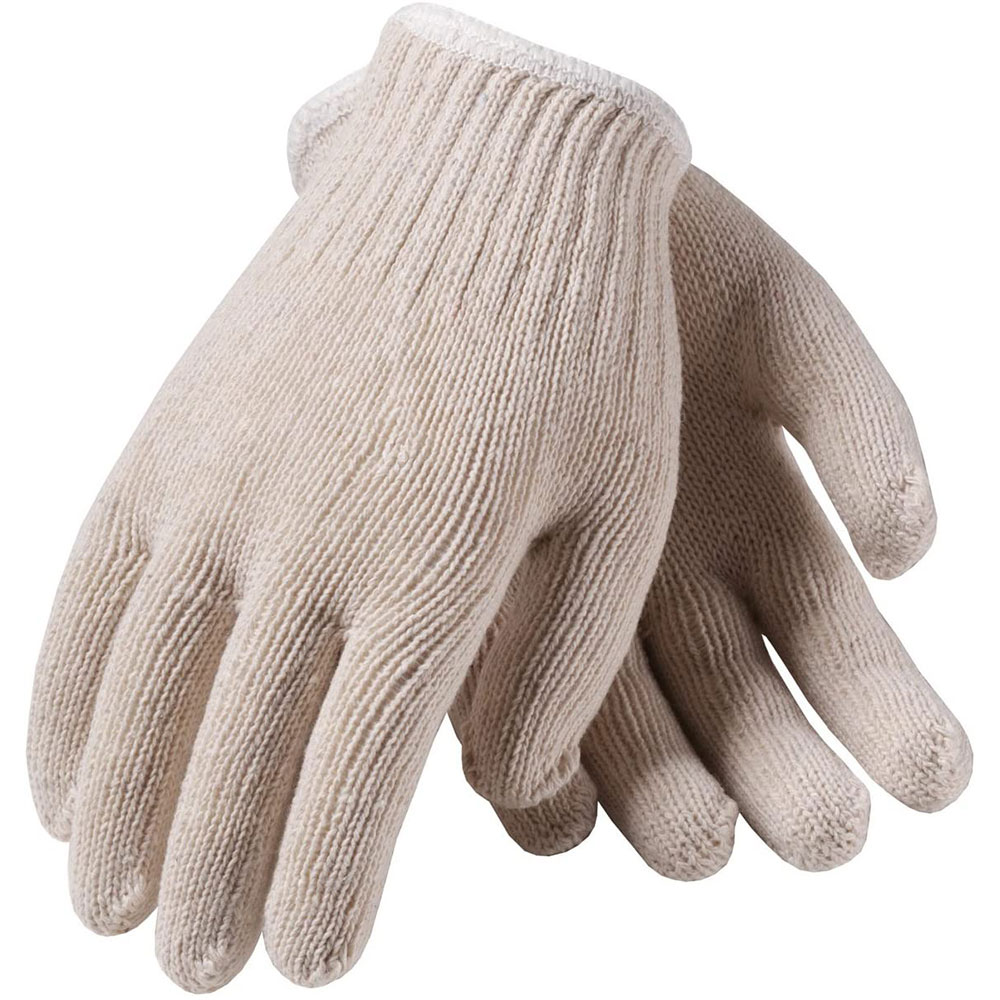 PIP 35-C110/L Medium Weight Seamless Knit Cotton/Polyester Glove, 7 Gauge, Large