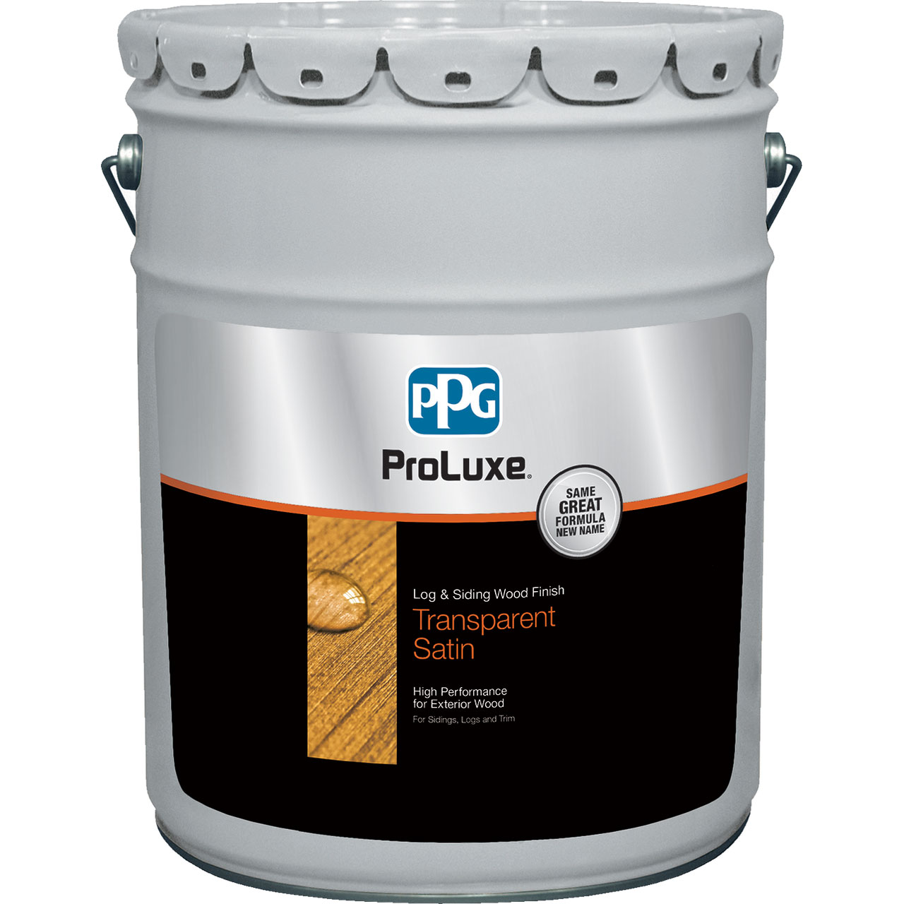 PPG Cetol Log & Siding - Exterior Wood Finish - 5 Gallons, Transparent Satin - 085 Teak - Click Image to Close