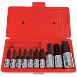 Proto J4900A Hex Bit Set 10pc. 3/8"-1/2" Drive - Click Image to Close