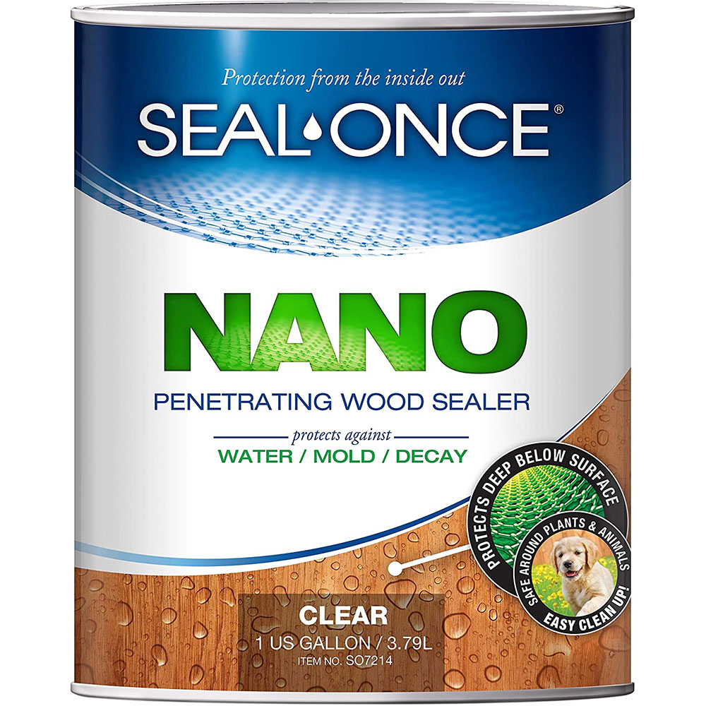 Seal-Once NANO Premium Wood Sealer, Clear, 7214, 1 Gallon - Click Image to Close