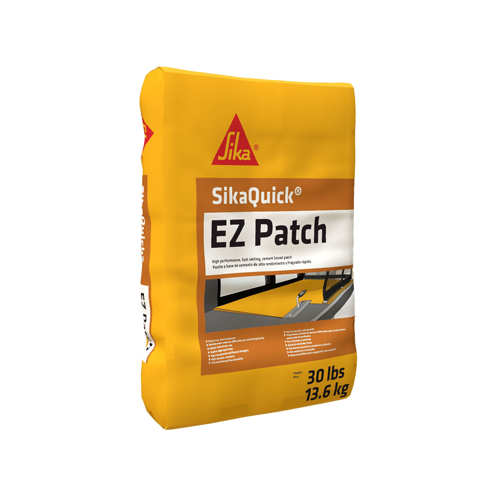 SikaQuick EZ Patch, Fast-Setting, 1-Component, For Patching Concrete Surfaces & Slopes, 30lbs, 576706