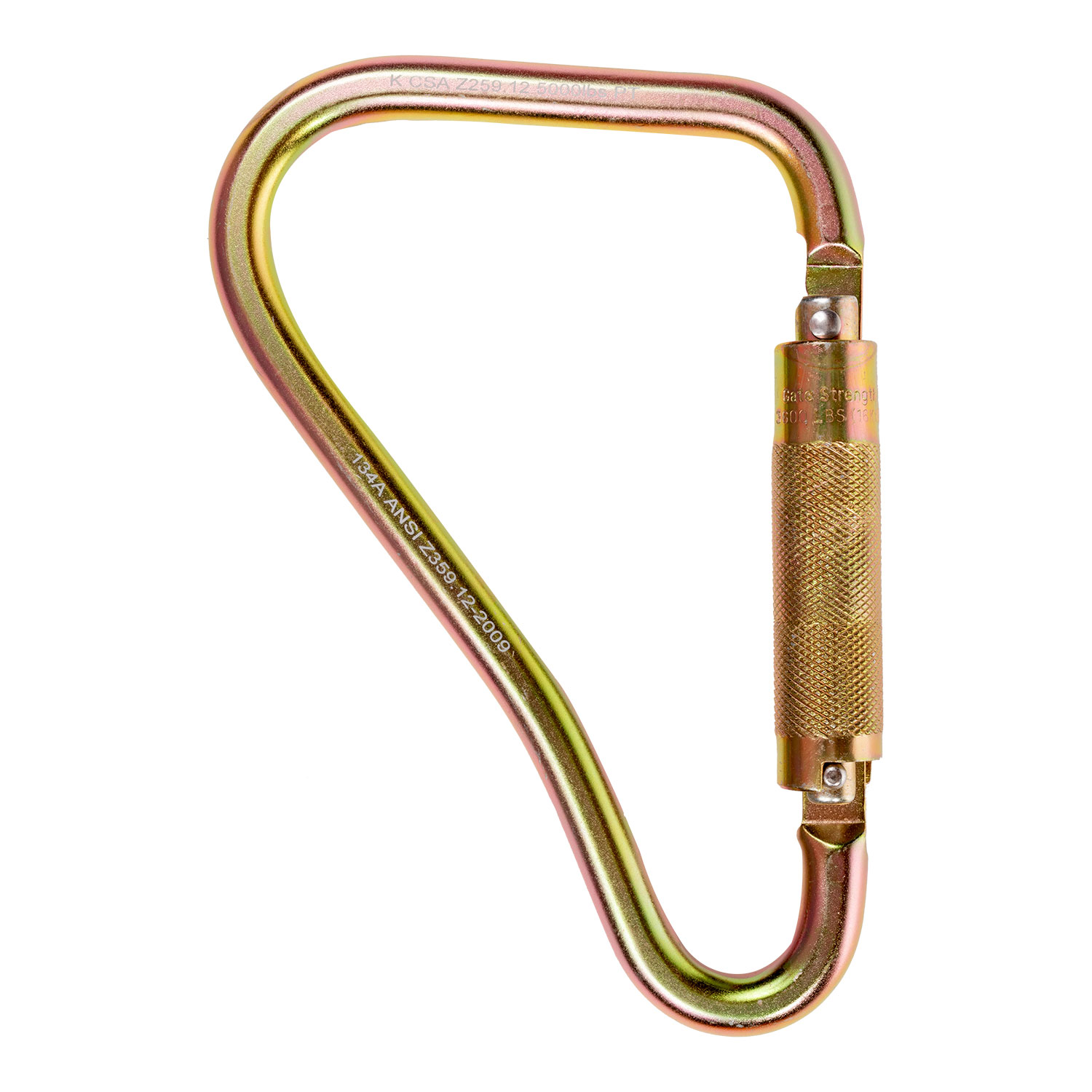 KStrong Large Steel Carabiner (ANSI), 2" Gate Opening, UFC408120 - Click Image to Close