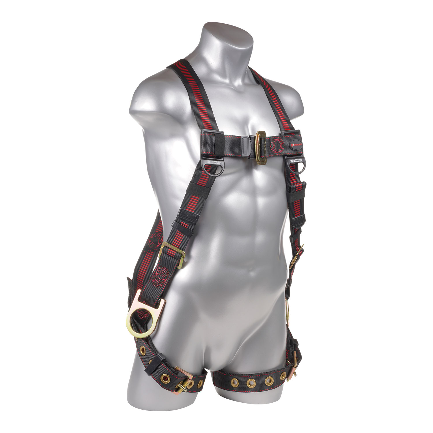 KStrong Kapture Elite 5-Point Full Body Harness, 3 D-Rings, TB Legs (ANSI), L/XL, UFH10231G