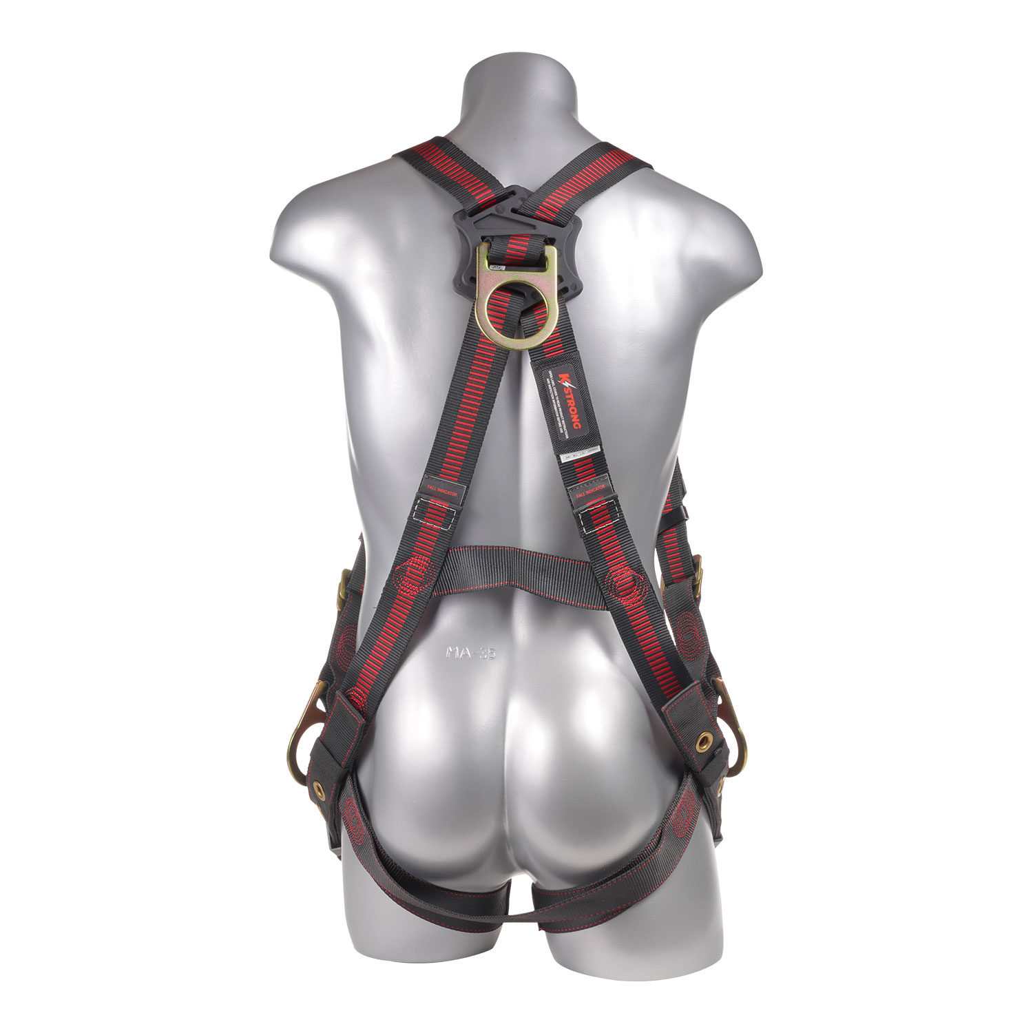 KStrong Kapture Elite 5-Point Full Body Harness, 3 D-Rings, TB Legs (ANSI), M/L, UFH10231G - Click Image to Close
