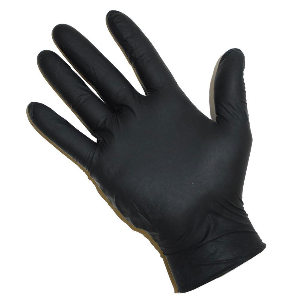 West Chester Industrial Disposable Nitrile Black Gloves, Ambidextrous, 100/box, 2920 - XL - Click Image to Close