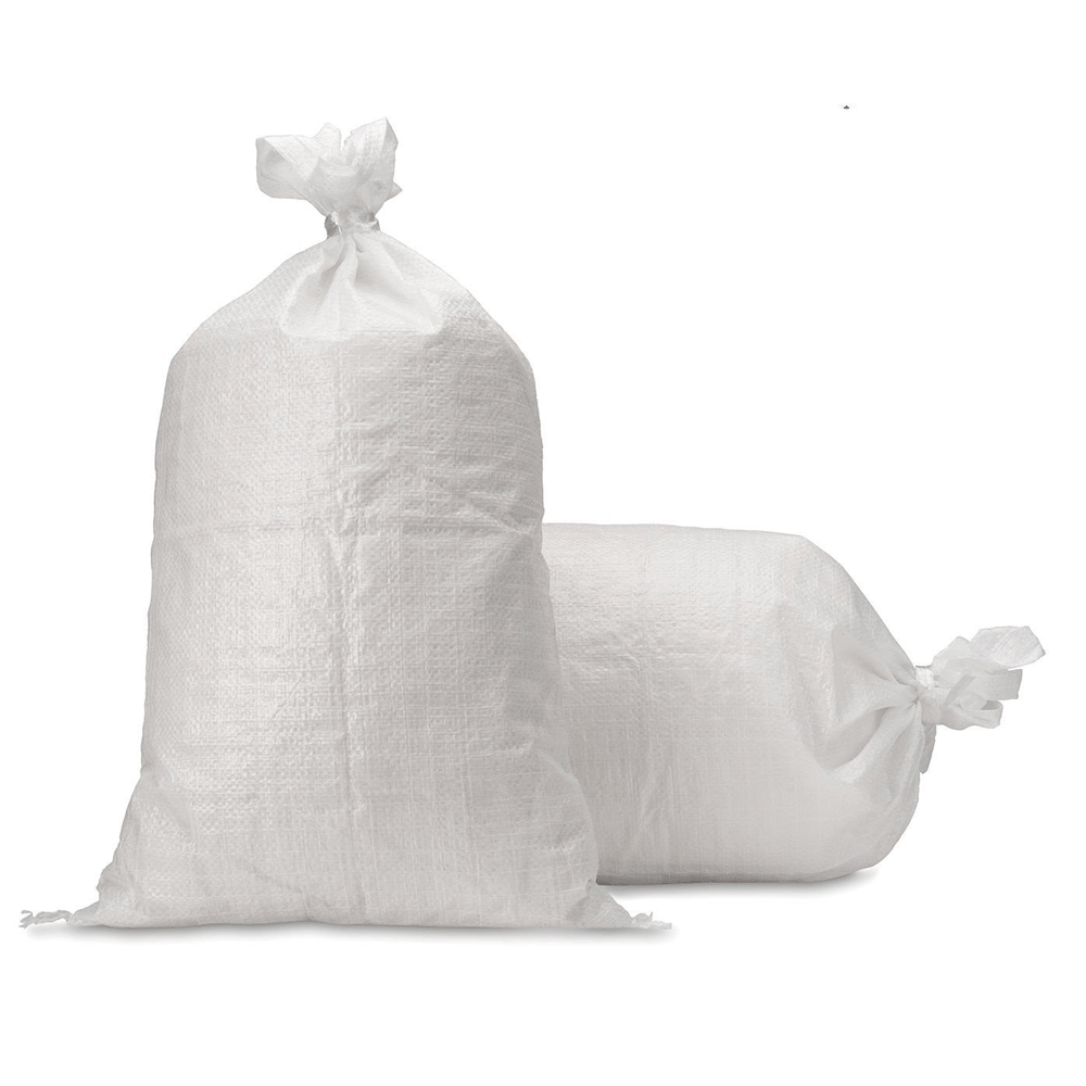 Woven Polypropylene Bags 24x40 - 50pk Poly Sacks - White - Durable