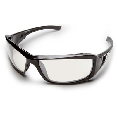 Edge Brazeau Safety Glasses - Silver Mirror Lens - Click Image to Close