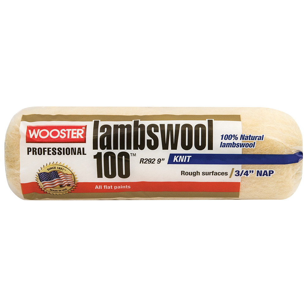 Wooster LAMBSWOOL 100™ 9" Roller Cover 3/4" Nap - Case of 10