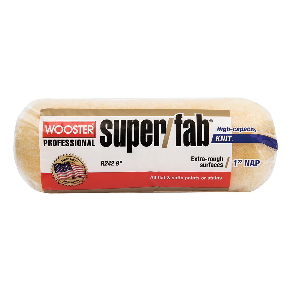 Wooster SUPER/FAB® 9" Roller Cover 1" Nap - Case of 12 - Click Image to Close