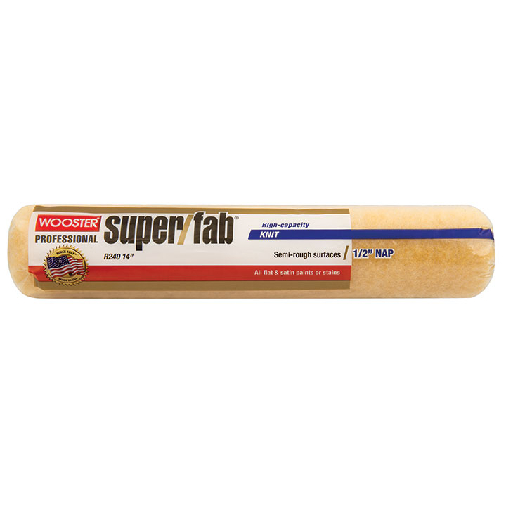 Wooster SUPER/FAB® 14" Roller Cover 1/2" Nap - Case of 12 - Click Image to Close