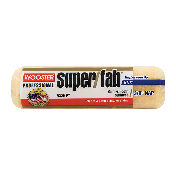 Wooster SUPER/FAB®9" Roller Cover 3/8" Nap - Case of 12