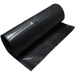 4 Mil Black Polyethylene Sheeting - Flame Retardant 20' x 100'