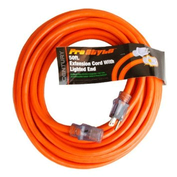Coleman Cable Extension Cord - Heavy Duty - Lights - 50 Foot