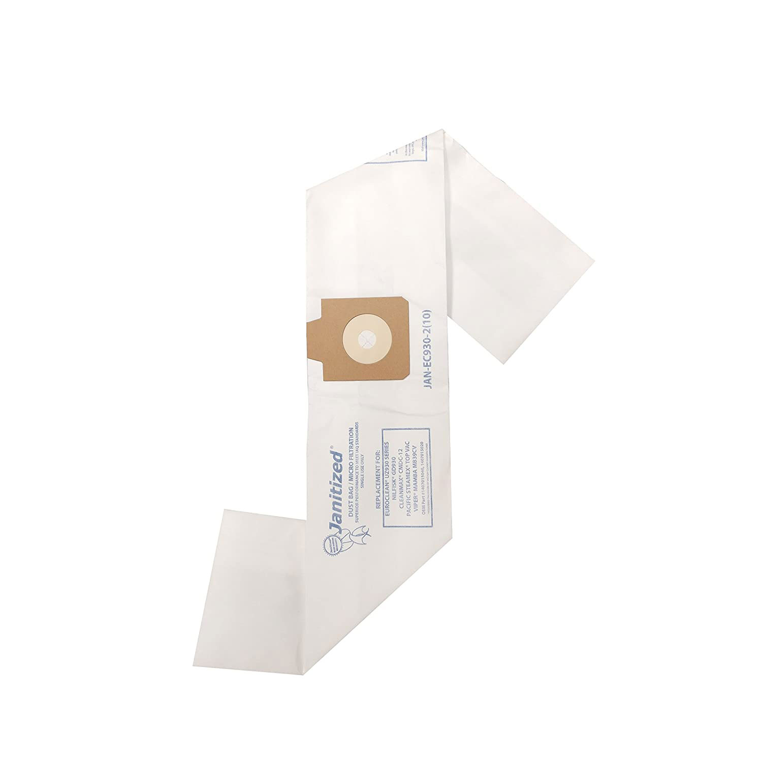 Euroclean GD930 Replacement Vacuum Bags - 10 pack