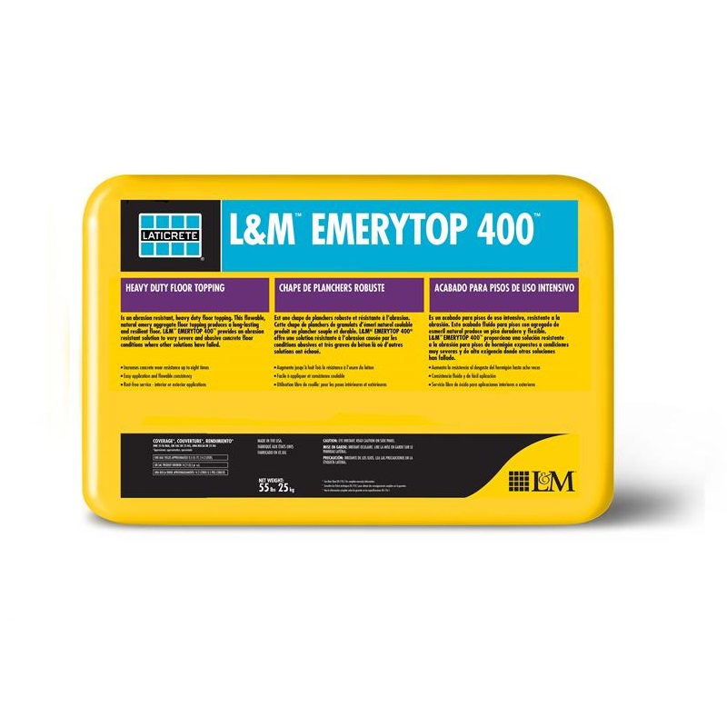 Laticrete L&M Emerytop 400 - Concrete Floor Topping - 55 lb Bag - Click Image to Close