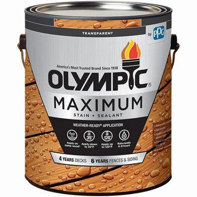 Olympic Maximum Wood Toner - Waterproofing Sealant - 1 Gallon, Canyon Brown - Click Image to Close