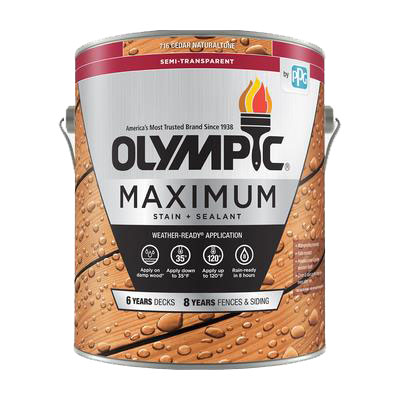 Olympic Maximum Wood Toner - Waterproofing Sealant - 1 Gallon, Cedar Naturaltone
